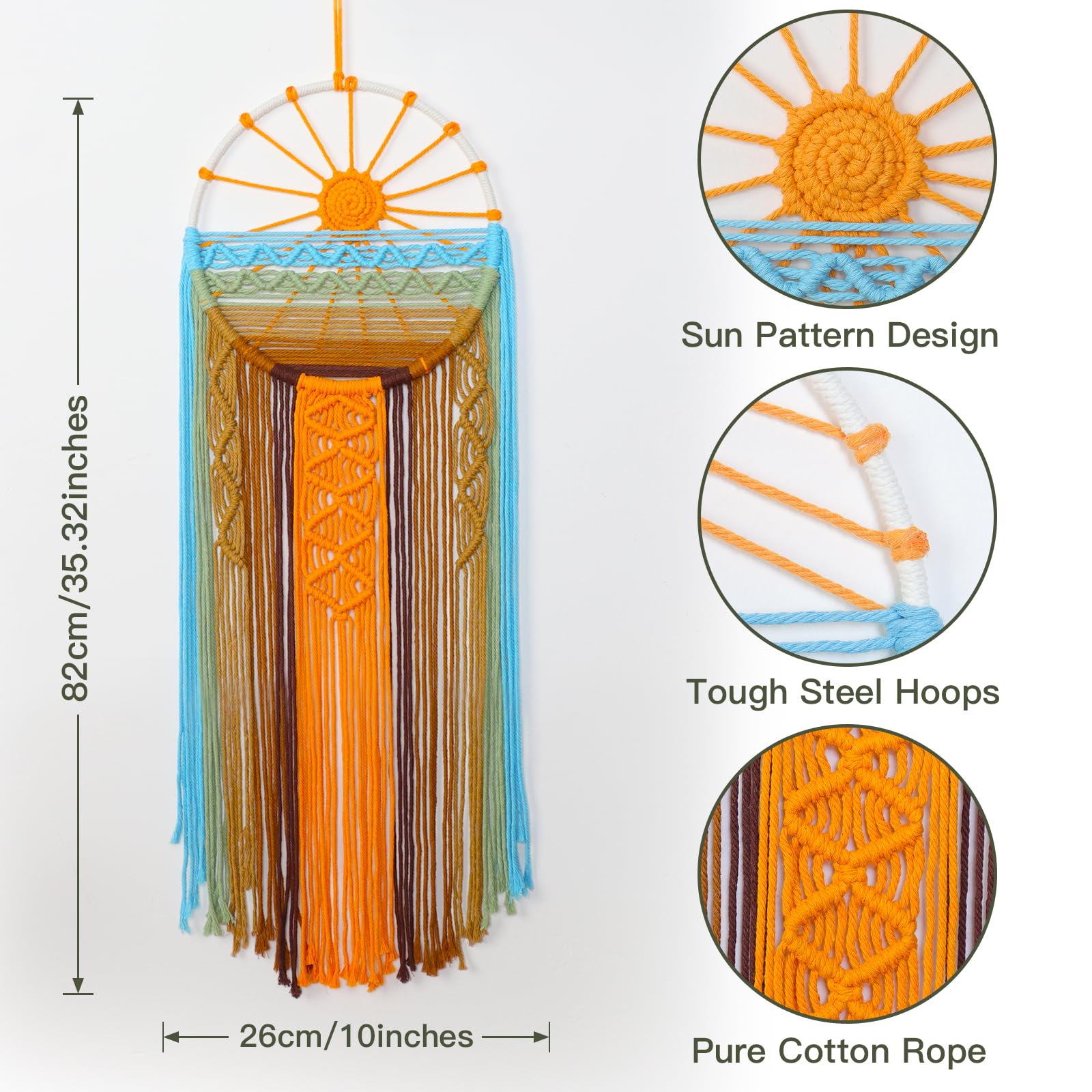 Macrame tapestry ♡BIGsize　サンセット　オーダー注文にて Macrame tapestry ♡BIGsize サンセット オーダー注文にて